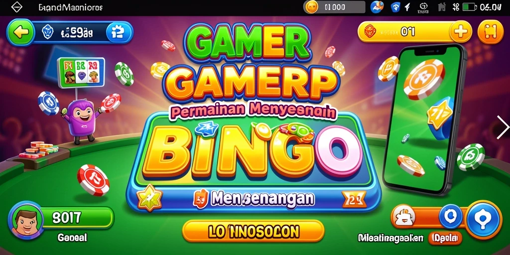 Screenshot utama GAMERP menunjukkan gameplay Bingo yang menarik dan interaktif.