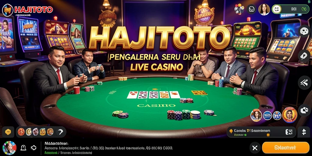 Tampilan menarik dari gameplay Live Casino HAJITOTO yang mendebarkan.