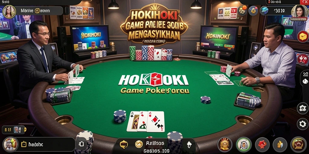 Gameplay seru HOKIHOKI dengan pemain berkompetisi dalam poker.