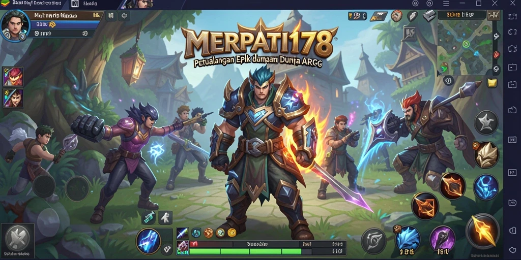 Tangkapan layar gameplay MERPATI178 menampilkan aksi seru dalam pertempuran ARPG.