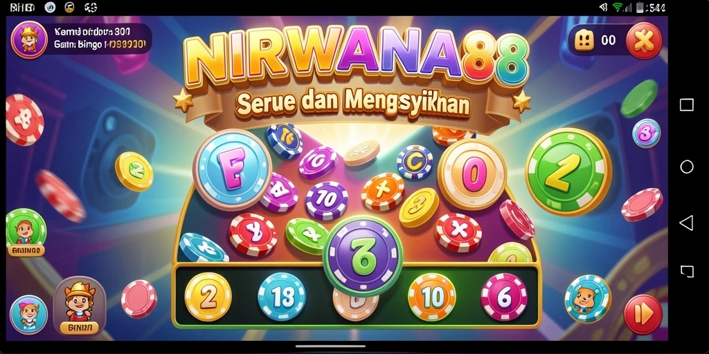 Tampilan seru gameplay Bingo di NIRWANA88
